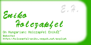 eniko holczapfel business card